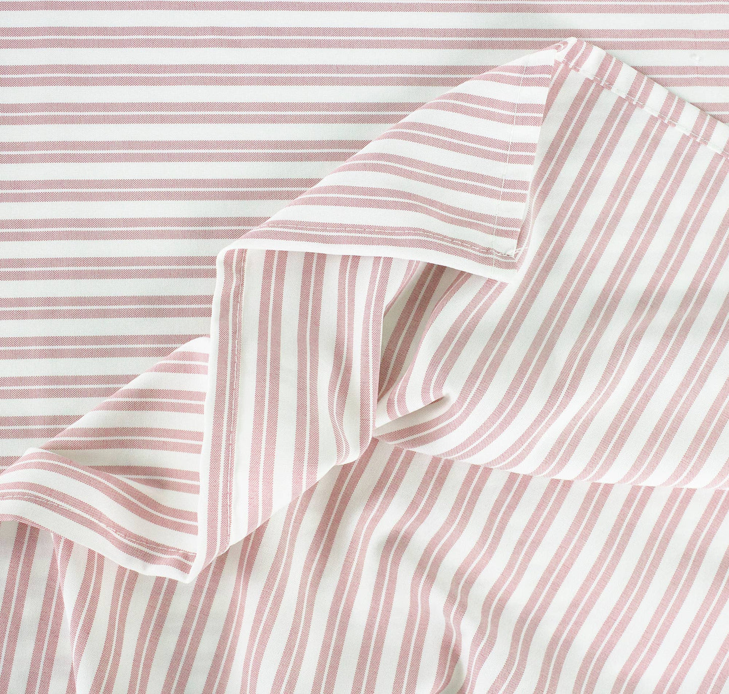Light Pink Striped Cloth Napkins, Set of 4