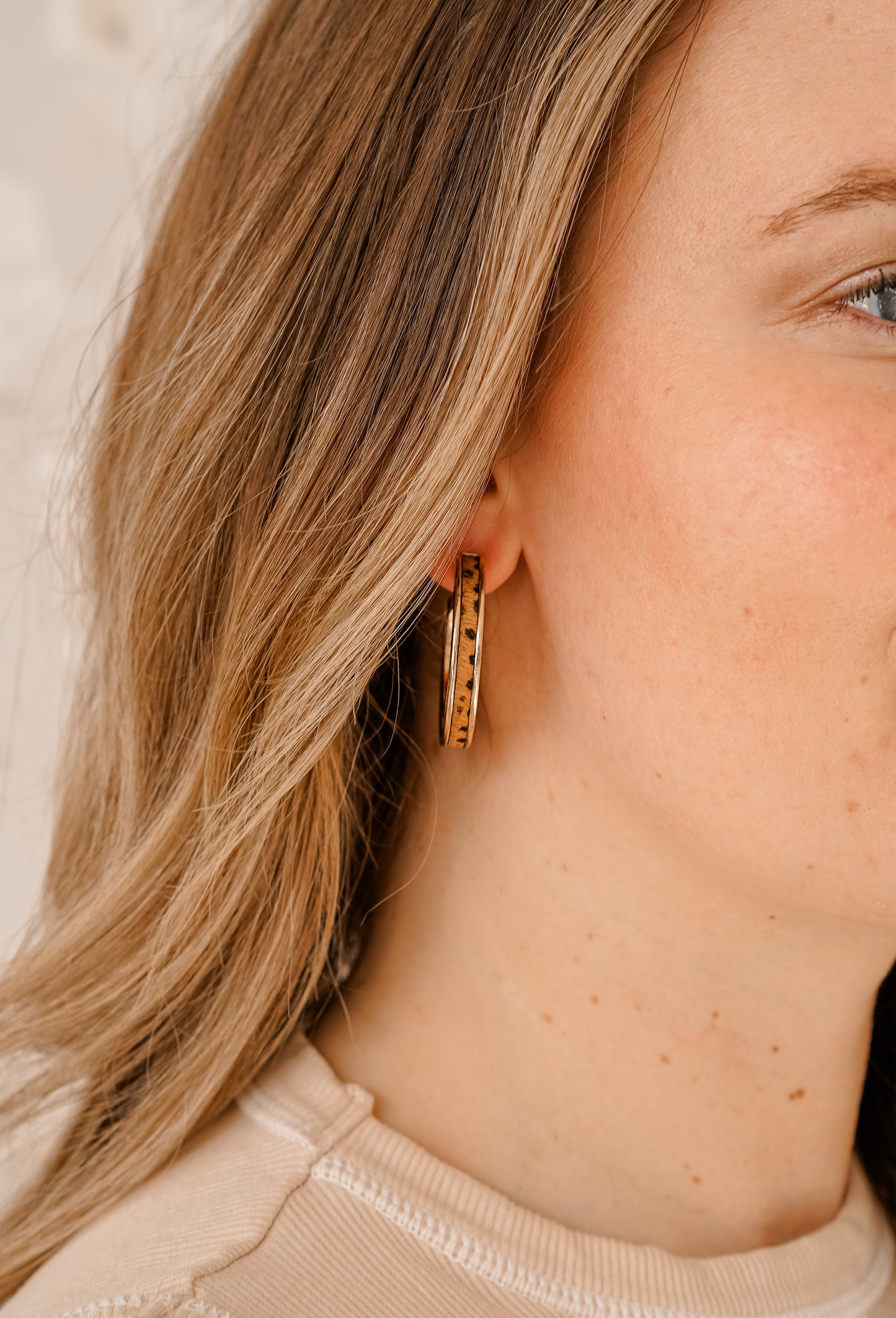 Tortoise Print Earrings