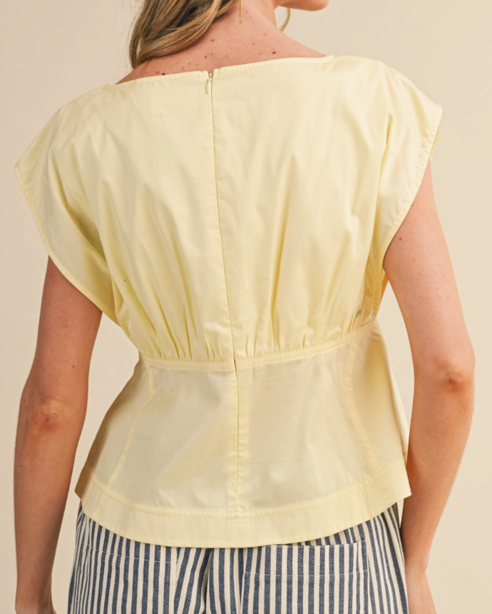 Boat-Neck Blouse