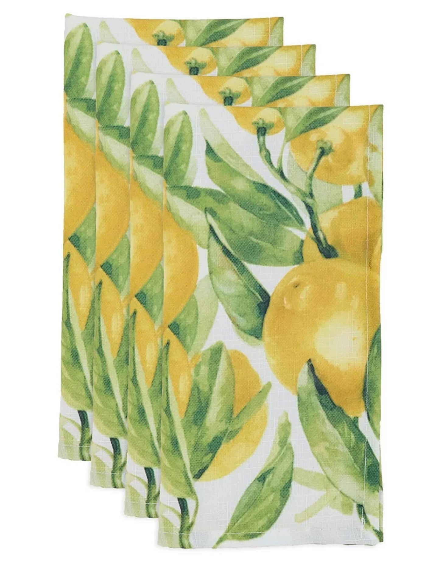 Lemon Cloth Napkins, Set of 4