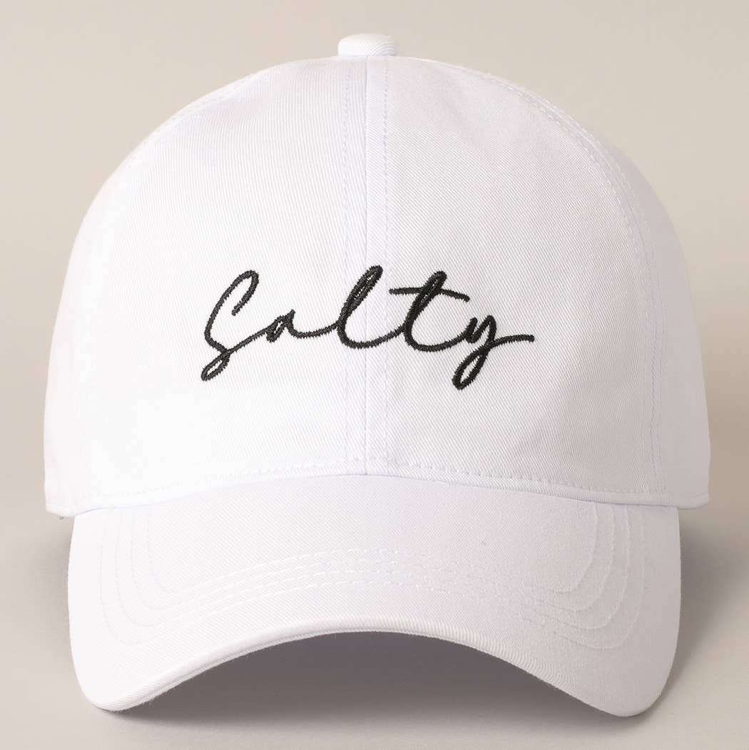 "Salty" Embroidered Baseball Cap