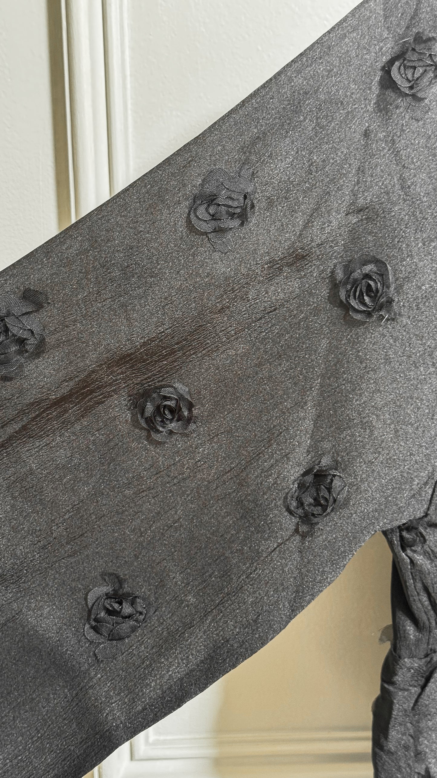 Black Rosebud Blouse