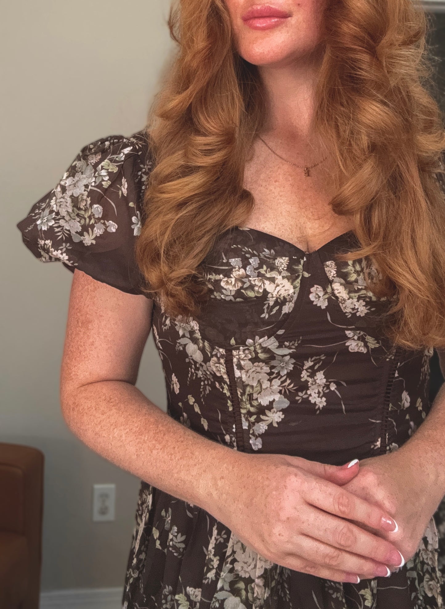 Espresso Bloom Dress