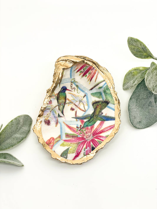 Hummingbird Oyster Trinket Dish