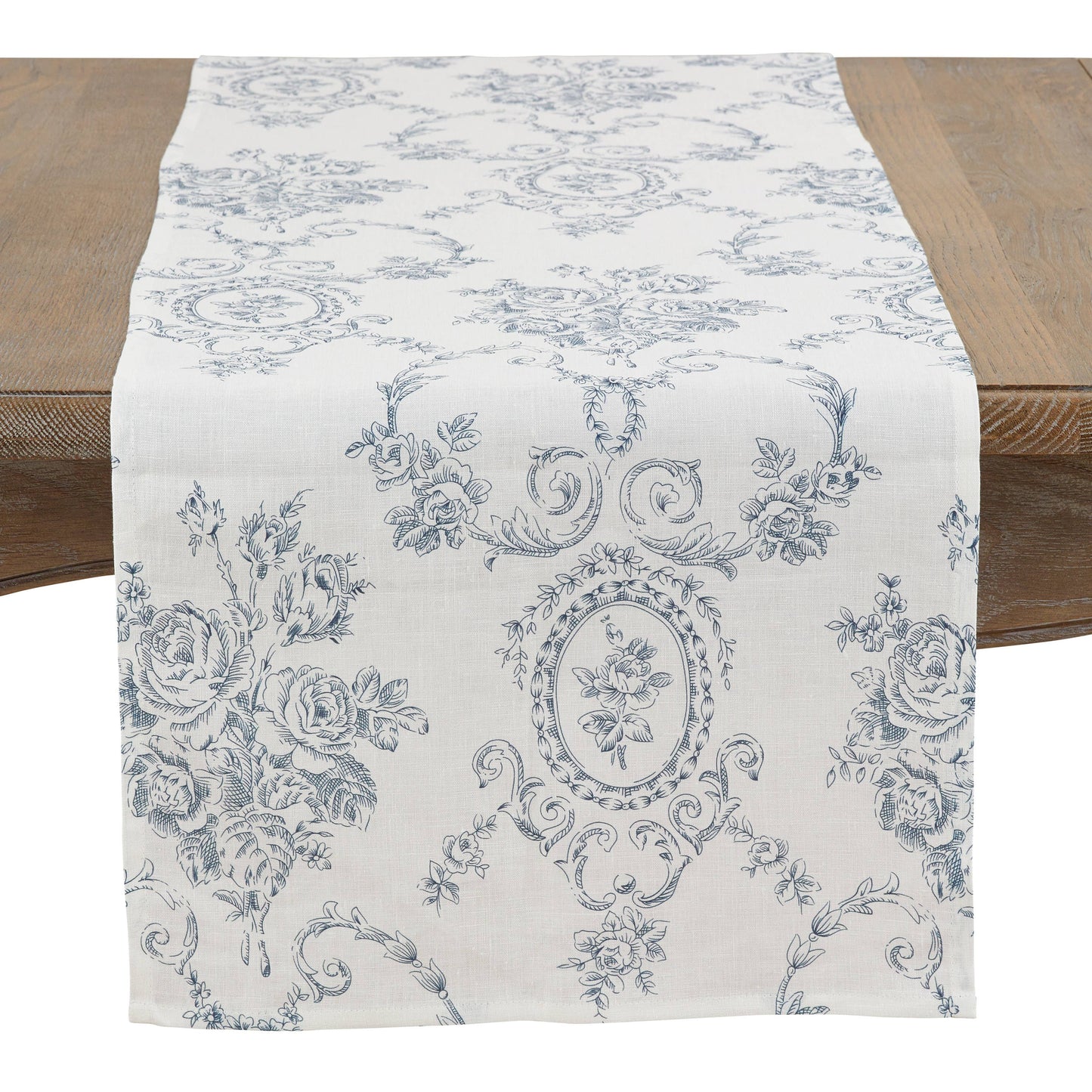 Toile Floral Table Runner