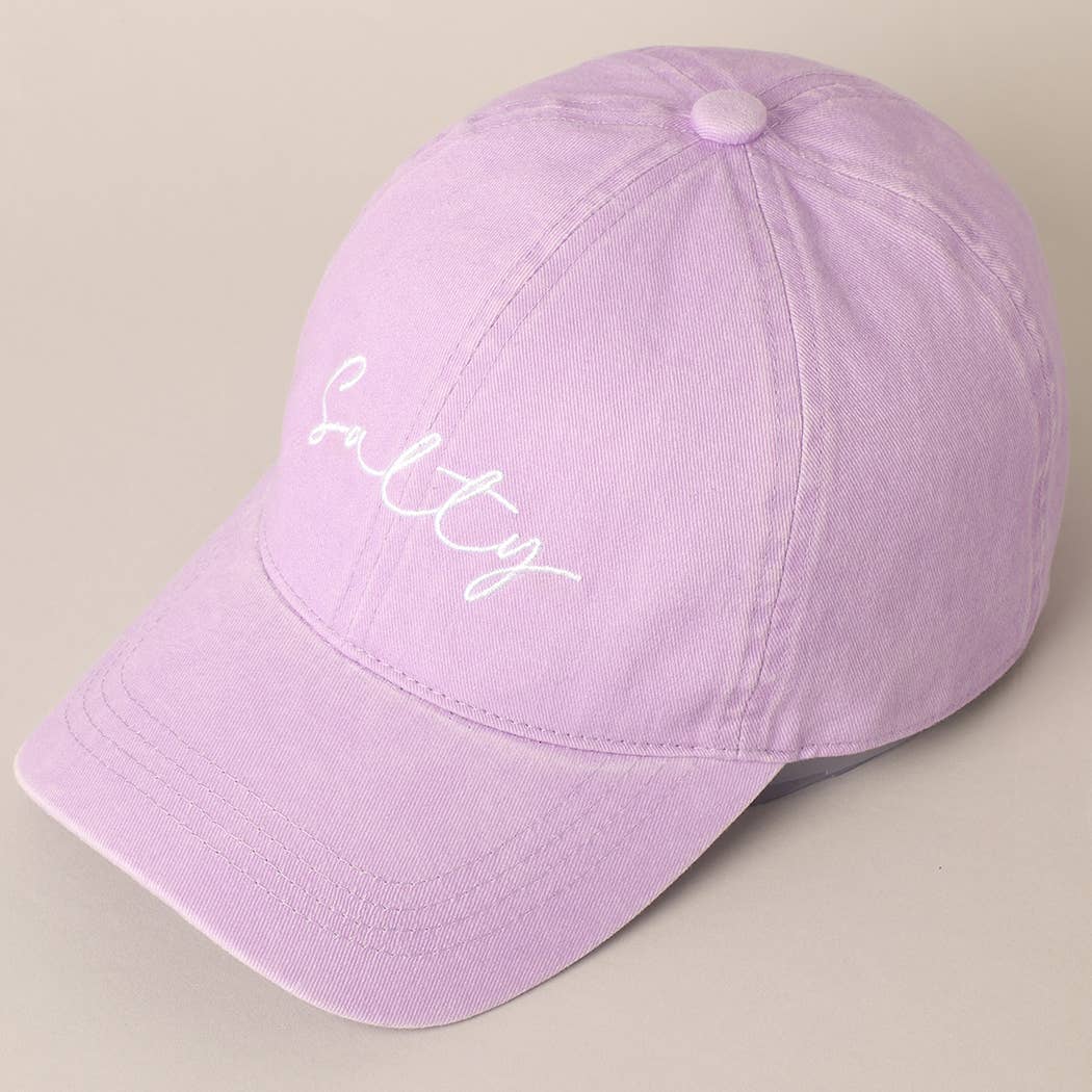 "Salty" Embroidered Baseball Cap